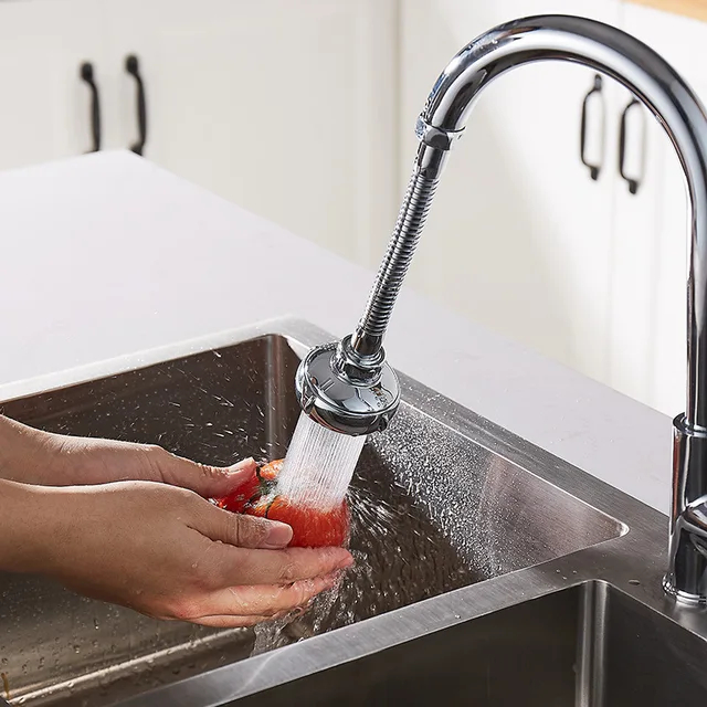 Rotatable Faucet Bubbler Nozzle Extension for Kitchen Faucet Aerator Shower Head Filter Bubbler Kitchen Accessories